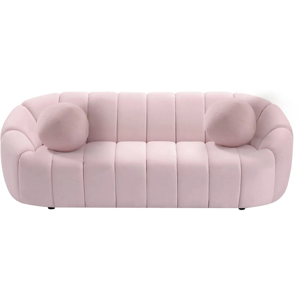 Pink Velvet Sofa E229627