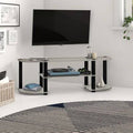French Oak Gray Black TV Stand X198
