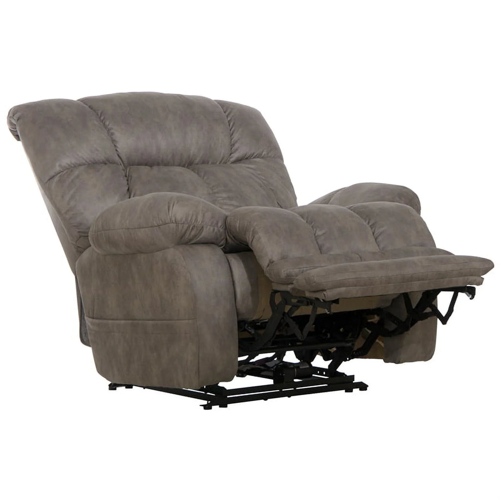 Oversized Power Lay Flat Recliner in Gray Fabric G294297