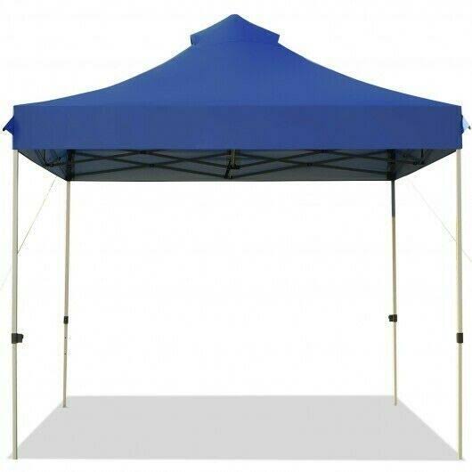 10' x 10' Portable Pop Up Canopy Tent with Roller Bag Q671