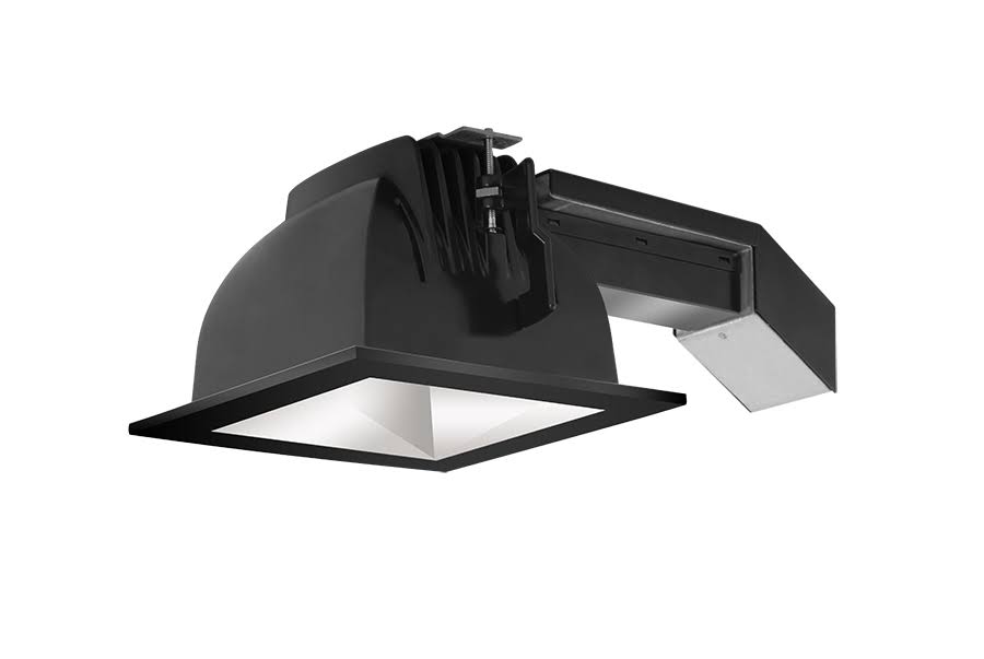 6 inch Square 20W Dimmable 80 Degree 2700K 80 CRI Matte Cone Black Ring C719