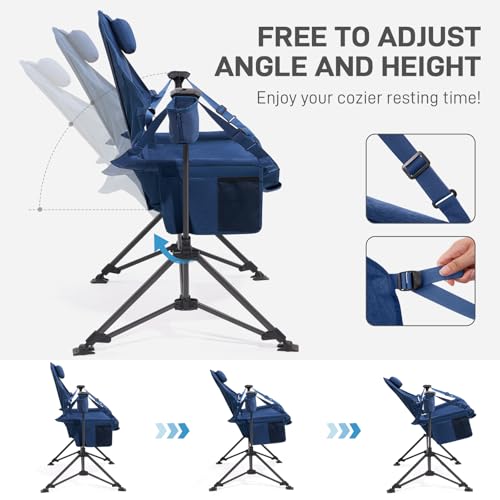 Oversized Padded Hammock Camping Chair with Cup Holder B885