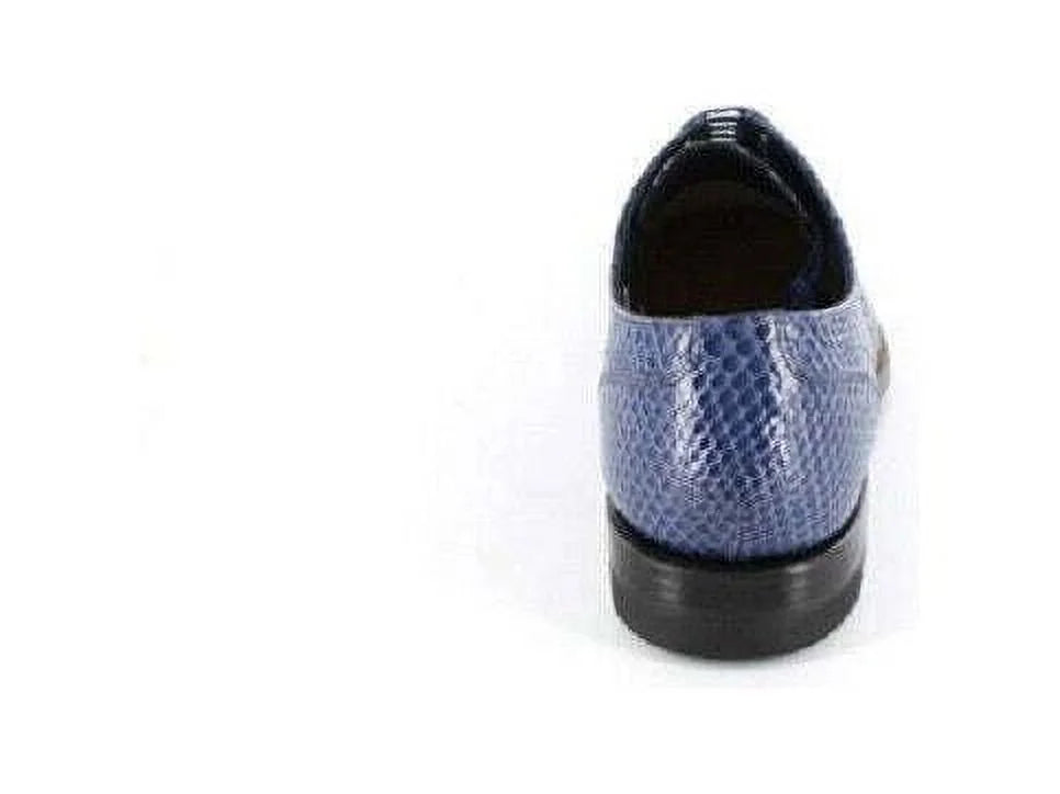 Blue Anaconda Leather Men's Shoes Z427436