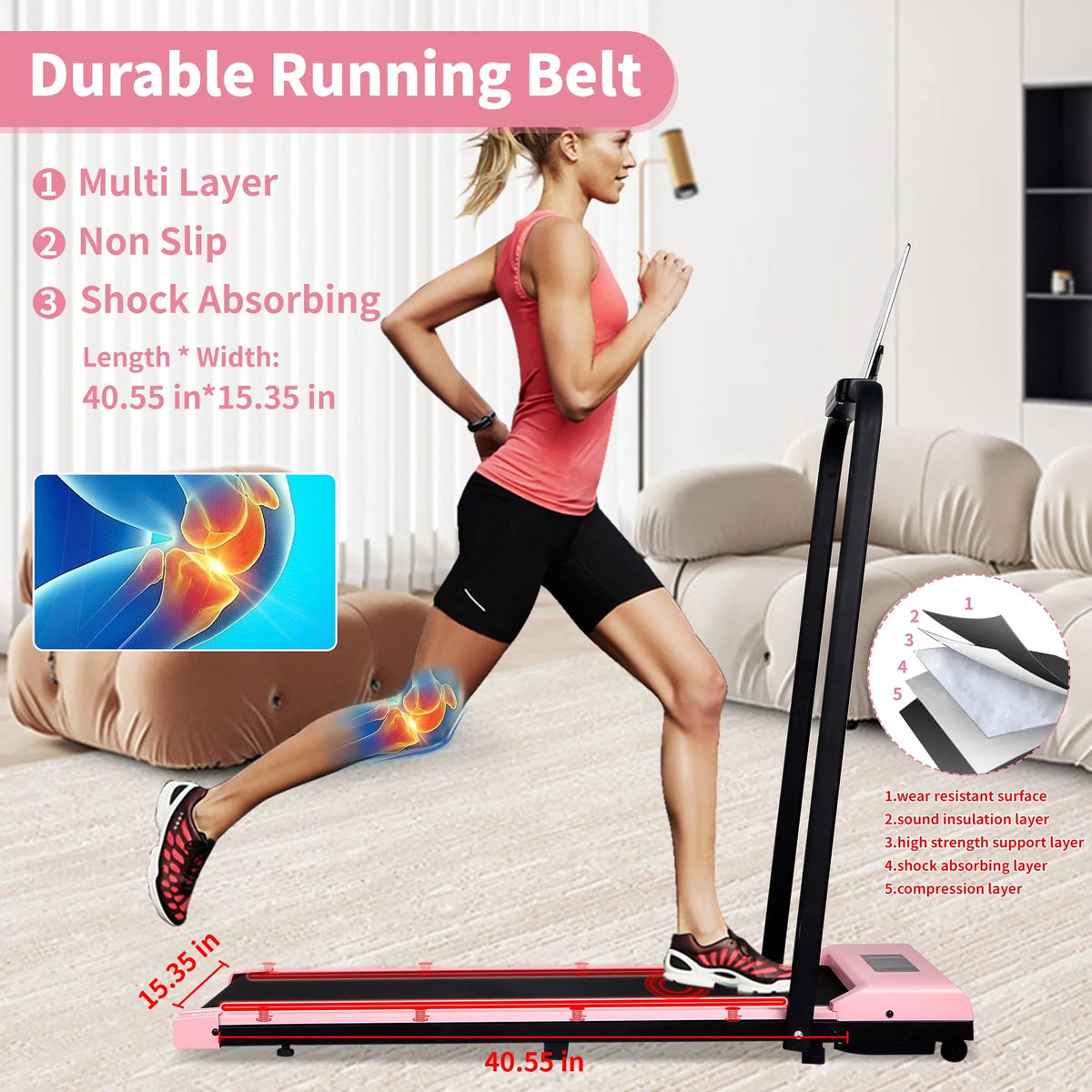 2 in 1 Folding Electric Treadmill V478