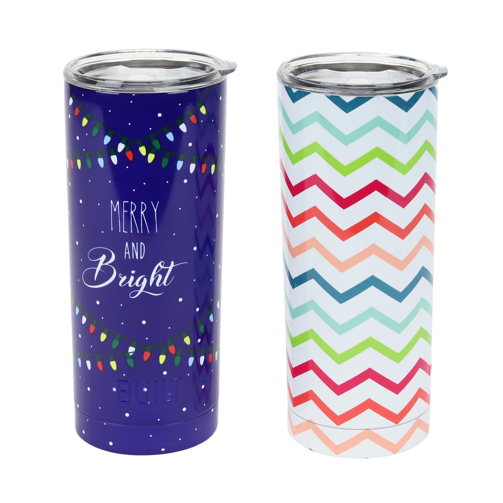20oz Stainless Steel Tumblers Set of 2 A664306