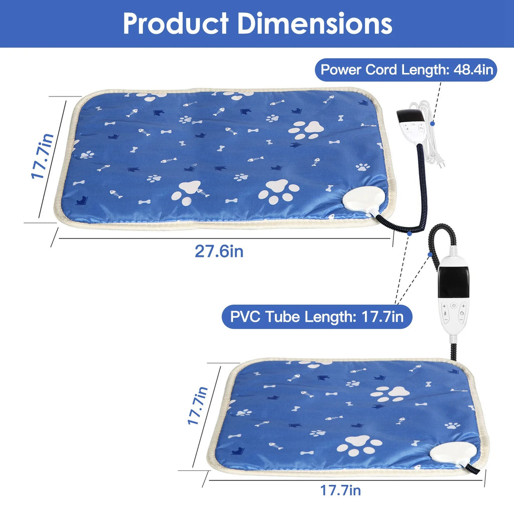 Heating Mat with Adjustable Temperature and Timer Y4889