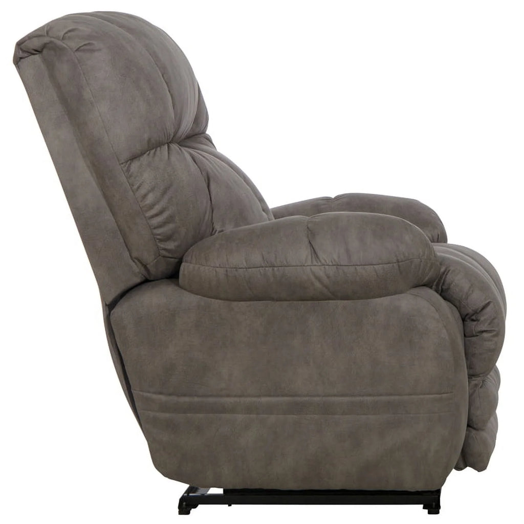 Oversized Power Lay Flat Recliner in Gray Fabric G294297