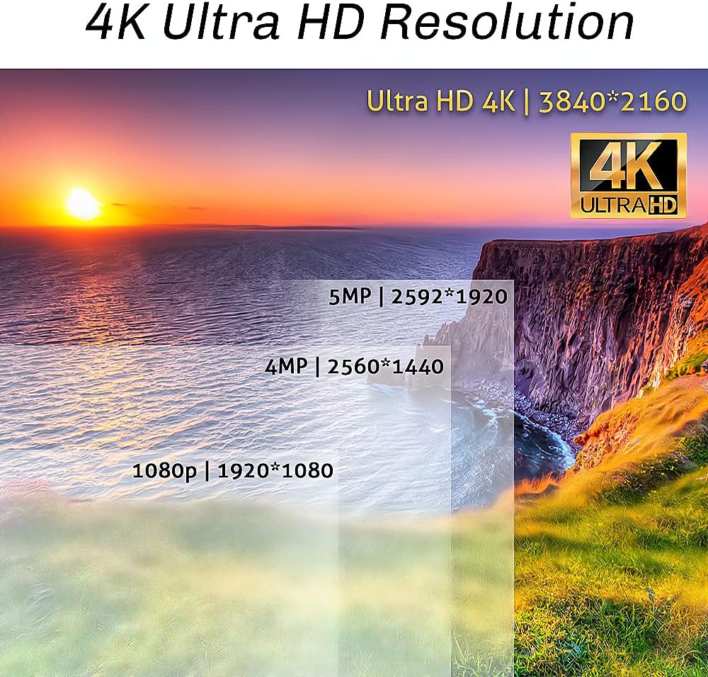 4K AI IP Bullet Security Camera System with 8CH NVR and 2TB Hard Drive H2895