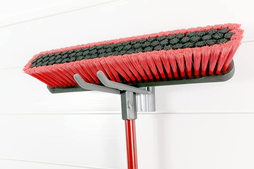 Slat Wall Storage Organizer with 8 Inch Locking Double Hooks (3 Pack) H50246