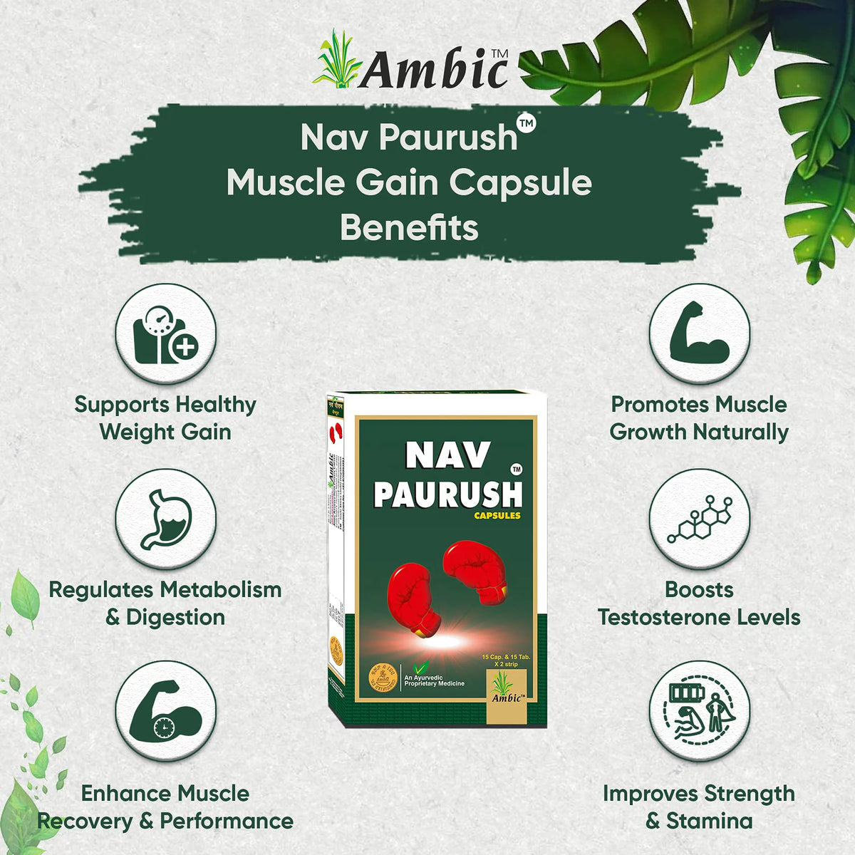 Ayurvedic Muscle Gain Capsules 240 Capsule Tablet Pack Of 4 Y357927