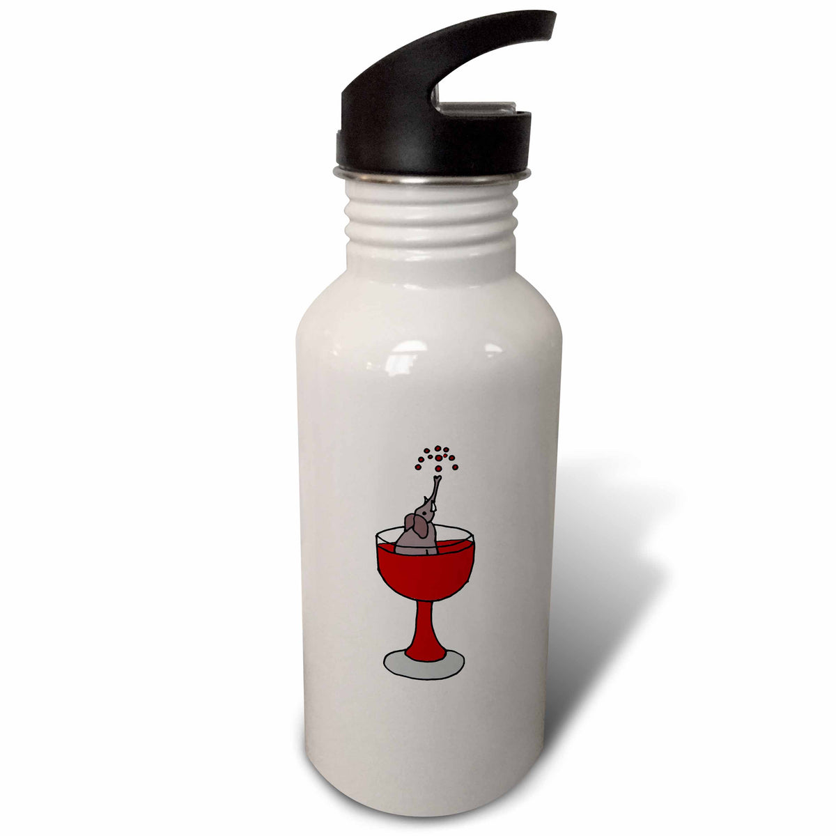Red Wine Glass Sports Water Bottle Q785999