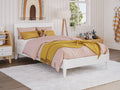 White Twin Solid Wood Platform Bed P200300