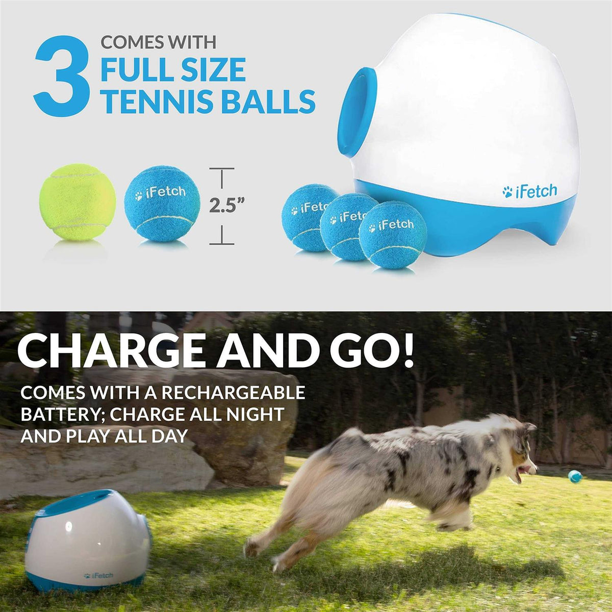 Interactive Ball Launcher Dog Toy F1907