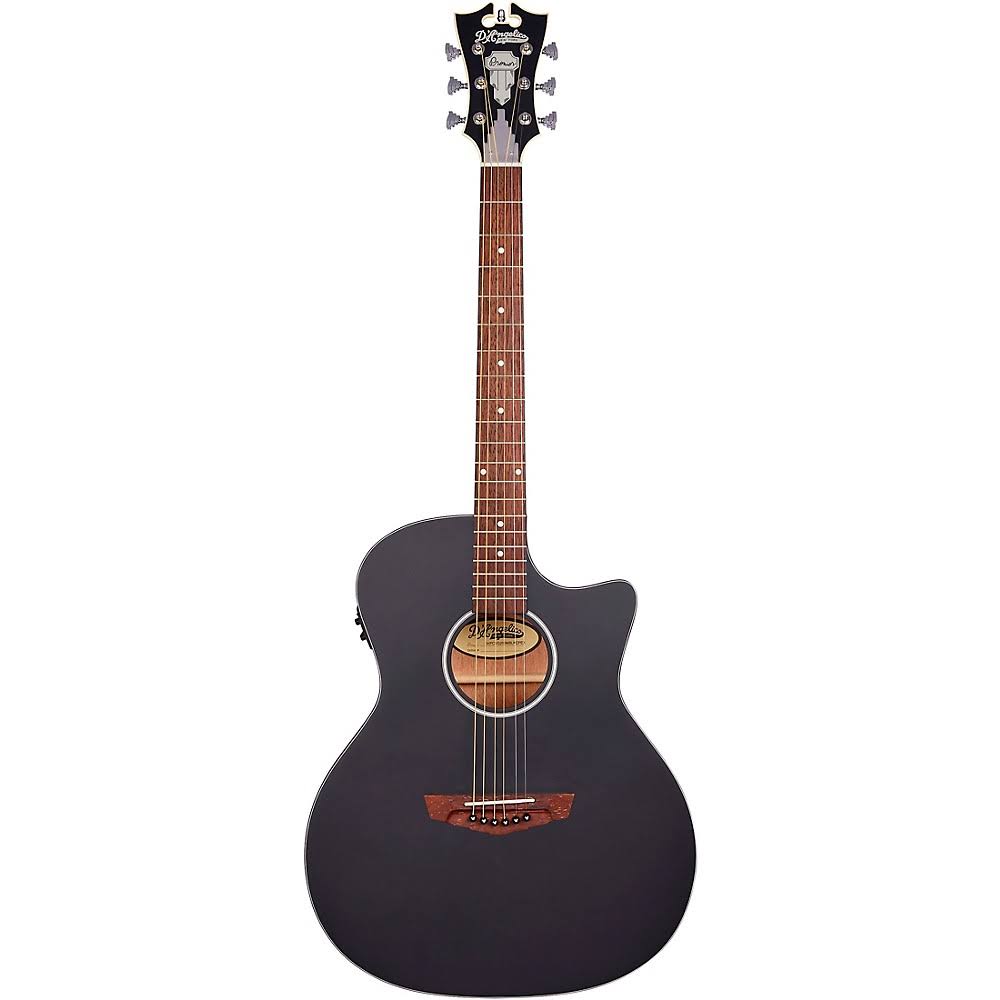 Matte Black Cutaway Orchestra Acoustic-Electric Guitar Z17611