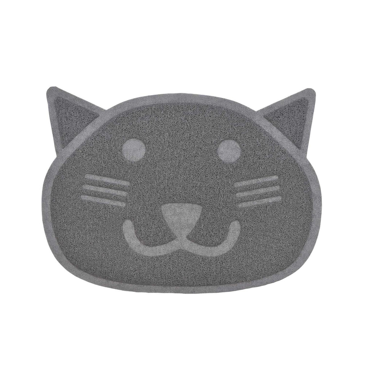 Grey Cat Shaped Litter Trapper Mat P175501