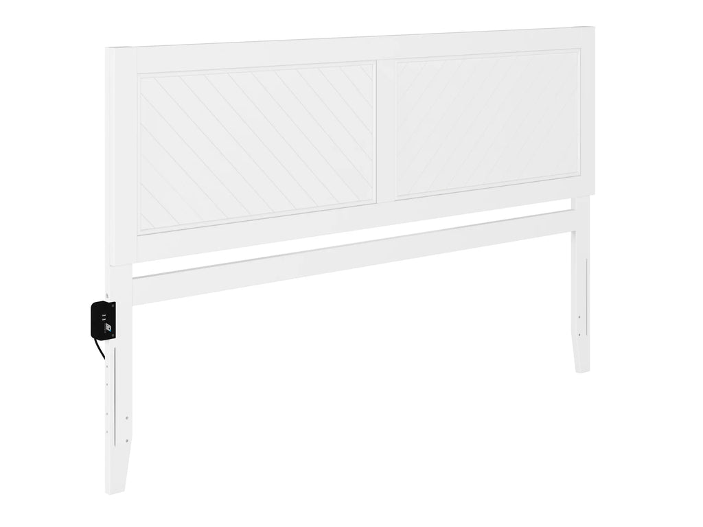 White Solid Wood King Headboard K25271