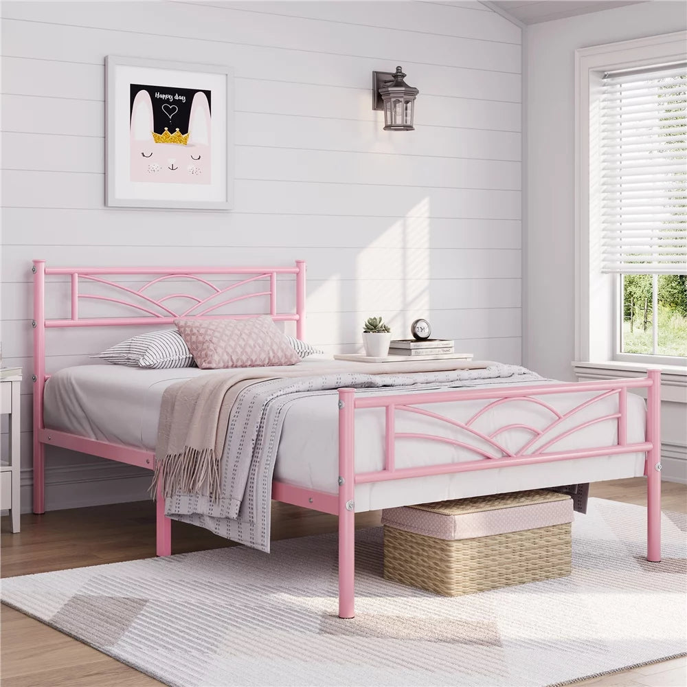 Queen Black Metal Bed L15140