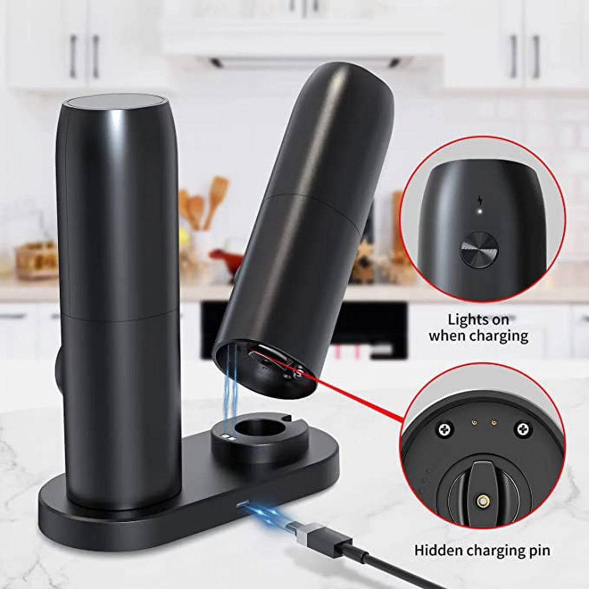 Electric Salt and Pepper Grinder Set of 2 P89744