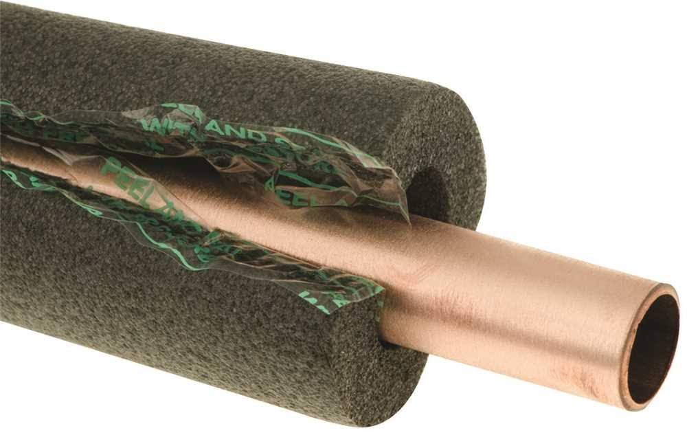 Poly Foam Pipe Insulation, 2-1/8 in. ID x 1/2 in. Wall x 2 in. Pipe Thickness, Case of 14 C62023