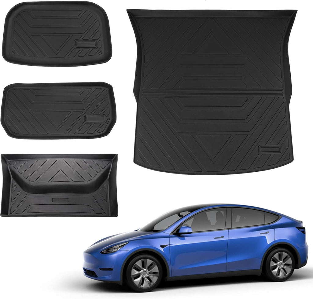 Trunk Mat Floor Mats Cargo Liner for Tesla Model Y 5-Seater B3193