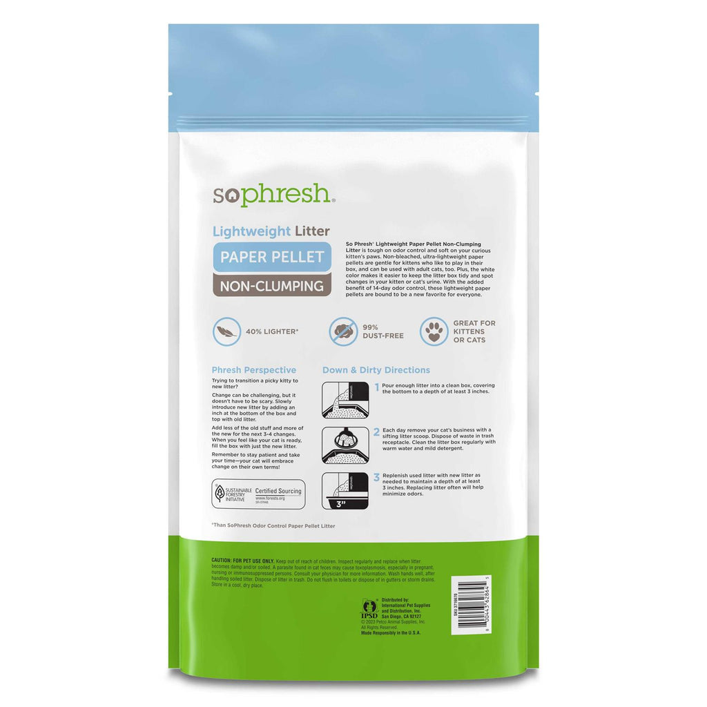 Lightweight Paper Pellet Non-Clumping Cat Litter O7971
