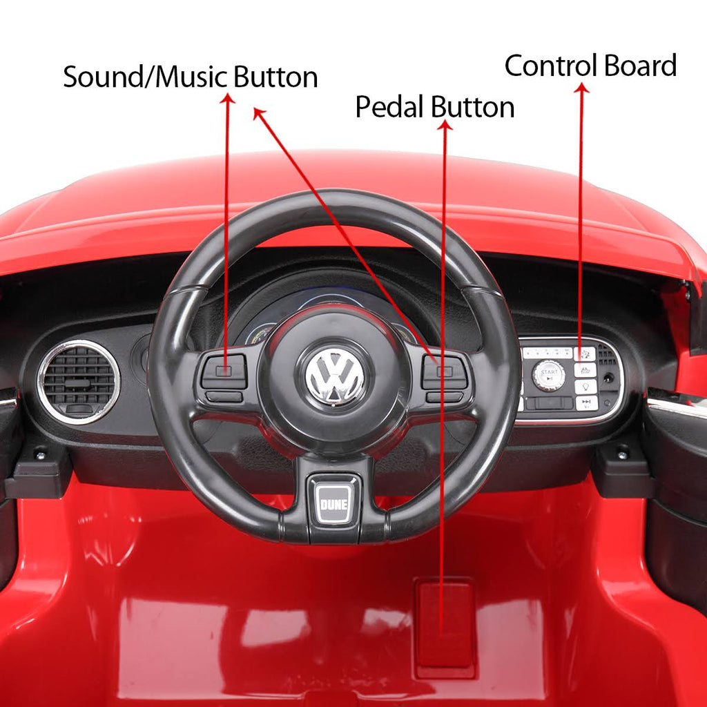 Red 12V Battery Powered Ride on Toy Car with Remote Control T806
