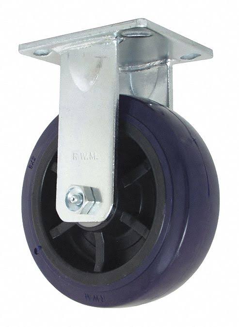 Rigid Polyurethane Plate Caster, 900 lb., 6x22 Wheel Dia. T1644